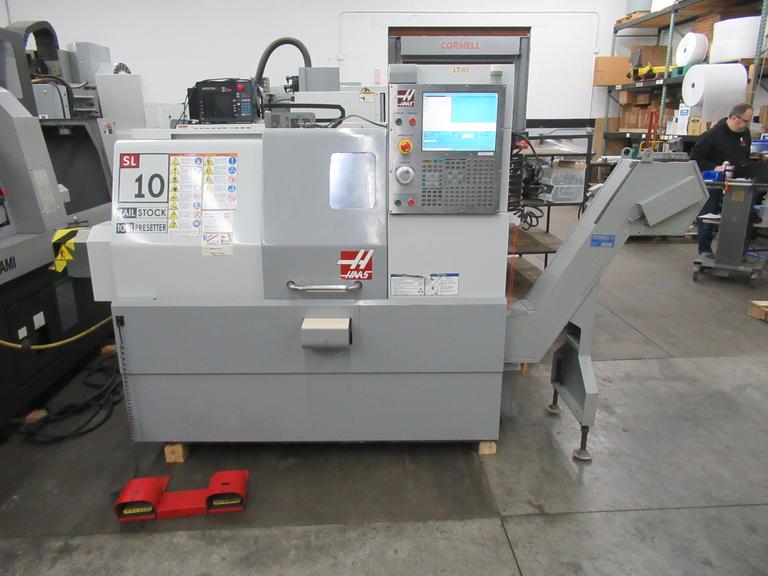Haas SL-10 CNC Turning Center with Tailstock, Chip Conveyor