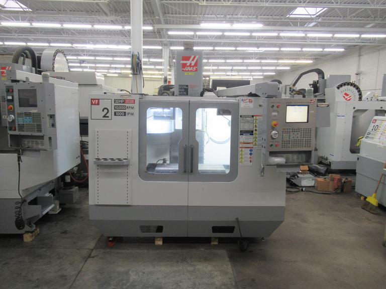 Haas VF-2D CNC Vertical Machining Center, 30" x 16" x 20" Travels, 10,000 RPM, Probing, 20 Station ATC, High Speed Machining 