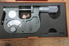 (1) Mitutoyo 0-1'" Pressure Micrometer, (1) Mitutoyo .093-1" Pin Micrometer, (1) Unbranded 0-1" Thread Mic, (1) Starrett Mic Head 463L