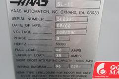 Haas SL-10 CNC Turning Center with Tailstock, Chip Conveyor