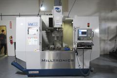 Milltronics VM22iL CNC Vertical Machining Center With 24 Station Sidemount Tool Changer, 4th Axis Capable,15,000 RPM,  CAT-40 Big Plus Spindle