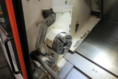 Mazak Quick Turn Smart 200 (QTS-200) 2-Axis CNC Turning Center with LNS ECO Load-LS2 Magazine Barfeed, 8" Chuck, Parts Catcher, Tool Presetter, and Tailstock