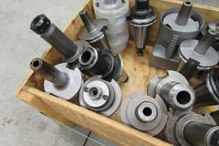 Cat 50 Tool Holders, Approx (21), End Mill, Shell Mill &Heat Shrink Types.