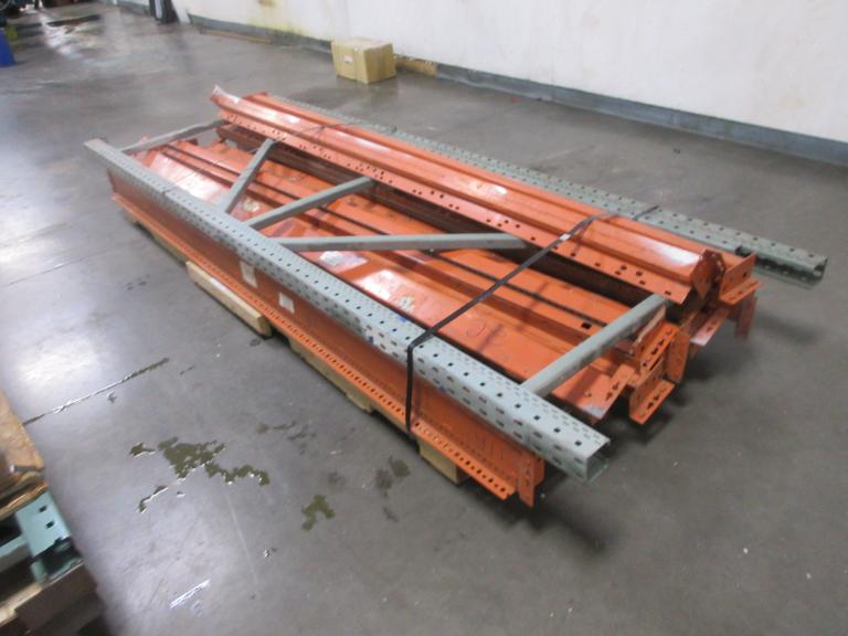 Assorted Pallet Racking Components (1) 42" x 120" Upright, (12) 108"" Beams