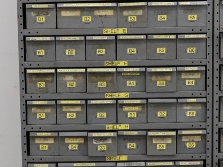 Metal Cabinet with Drawers and Contents of Electrical Supplies and More