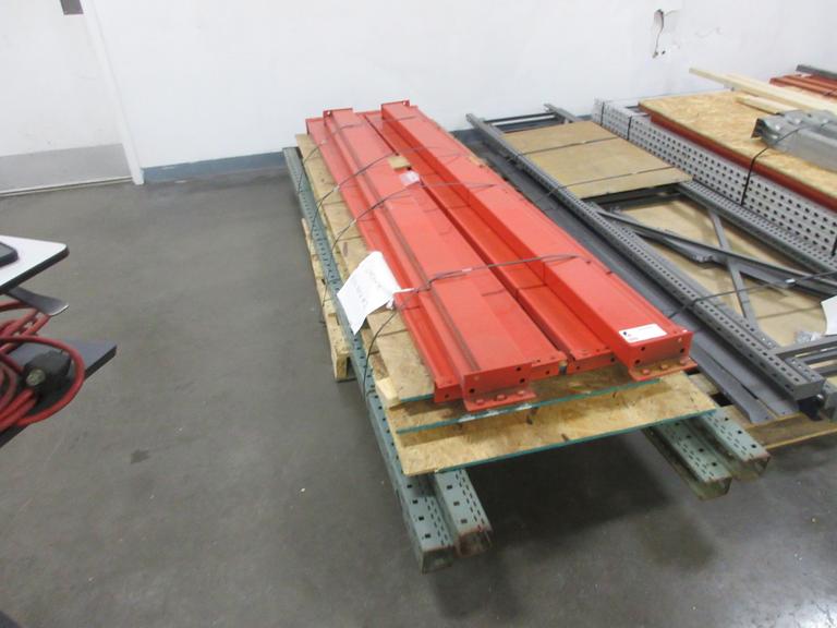 Section of Pallet Racking, (2) 120" x 31" Uprights, (6) 95" Beams, NO DECKING