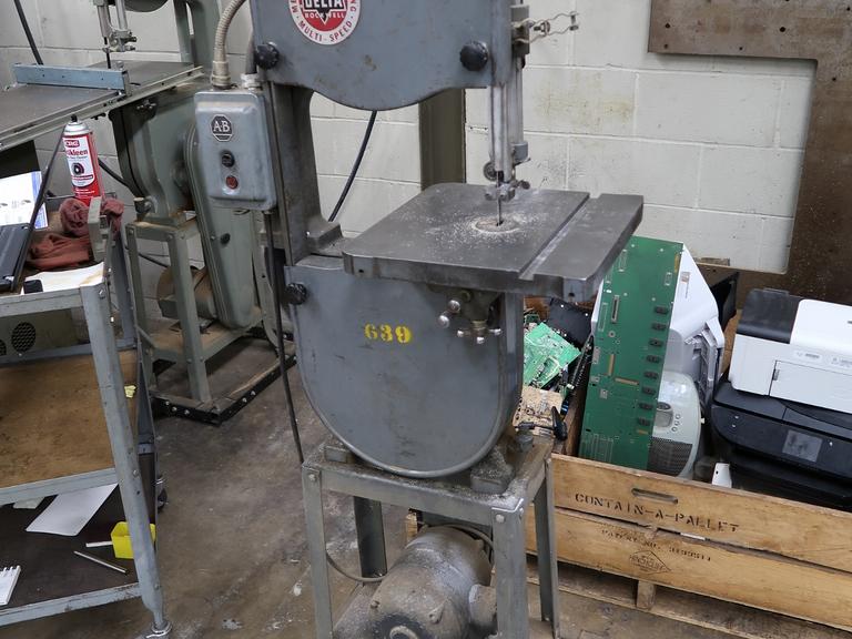 Delta Rockwell 13" Vertical Band Saw with 2-Speed Gearbox, Mobile Base, 6-1/4" Max Work Height