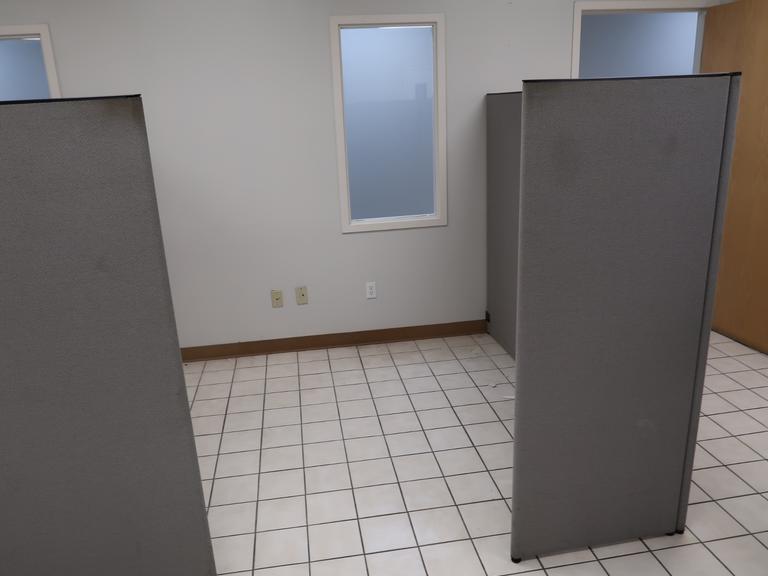 64-1/2" High Cubicle Panels, (4) Positions, Panels Only, No Furniture