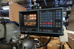 Bridgeport 2J Vertical Milling Machine, Variable Speed, with Acu-Rite Millvision 2-Axis DRO