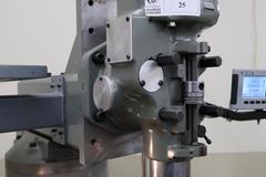 Bridgeport Vertical Mill with Acu-Rite DRO, Modified & Incomplete