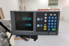 Sharp HMV Vertical Mill with DRO, Power Drawbar, Power Knee Feed and More