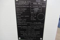 Haas Mini Mill CNC Vertical Machining Center, 10 Station ATC, 4th Axis Drive, Rigid Tapping, Coolant