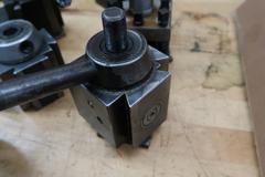 Lathe Accessories: 4-Way Tool Posts, Incomplete Quick Change Tool Posts, Chuck Adapter Plates, Chuck Keys, Drill Chuck
