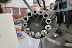 Sharp HMV Vertical Mill with DRO, Power Drawbar, Power Knee Feed and More