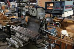 Bridgeport 2J Vertical Milling Machine, Variable Speed, with Acu-Rite Millvision 2-Axis DRO