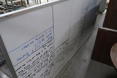 Office Furniture Including Desk, Table, Book Shelf & White Board