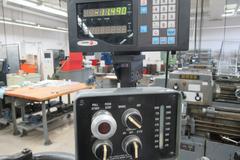 Hardinge Super Precision HLV-H Toolroom Lathe with Fagor 2-Axis Digital Readout, Inch Threading, Tool Post, Production Slide and Accessories