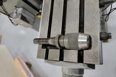 Sharp HMV Vertical Mill with DRO, Power Drawbar, Power Knee Feed and More