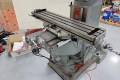 Sharp HMV Vertical Mill with DRO, Power Drawbar, Power Knee Feed and More