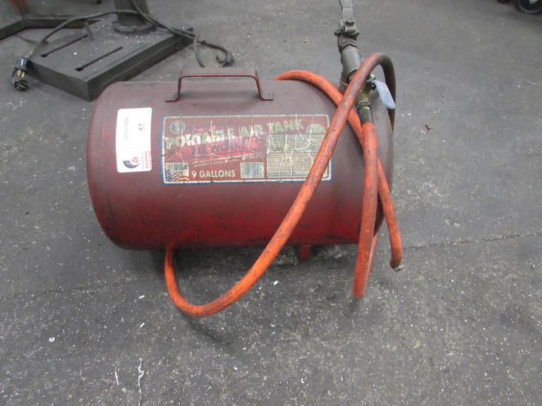 Air Works 9 Gallon Air Tank with Valve and Air Fitting