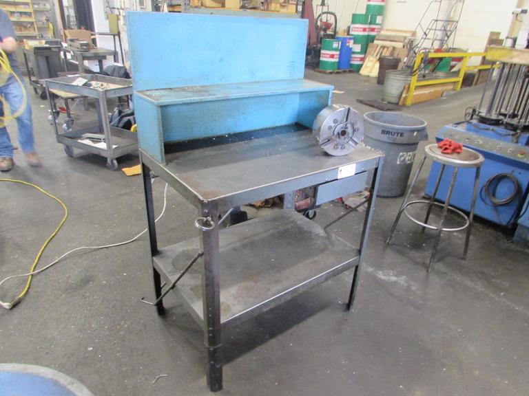 Steel Workbench with Drawer, Upper Shelf, Lower Shelf