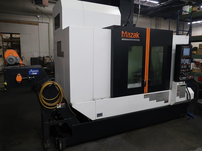 Mazak Vertical Center Smart 530C 4-Axis Vertical Machining Center with Probing, Side Mount Tool Changer, Multi-Auger System, Chip Conveyor and More- NEW IN 2013 SN 246840