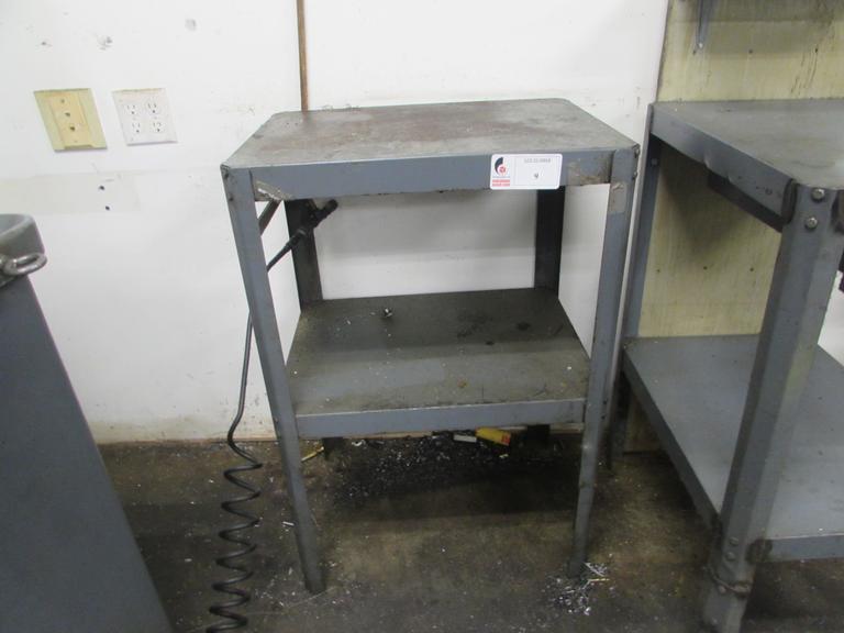 Steel Table with Lower Shelf