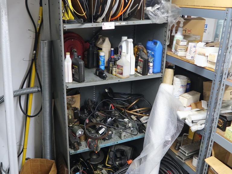 Hoses, Tubing, Shop Chemicals, Motors and More wit Shelf