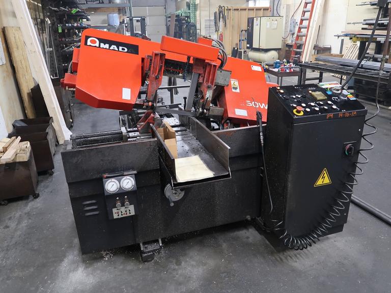 Amada HA-250W Automatic Horizontal Band Saw with Coolant and Chip Auger