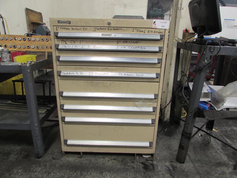 Kennedy Heavy Duty Tool Cabinet with Ball Bearing Drawer Slides, 8 Drawers with Contents