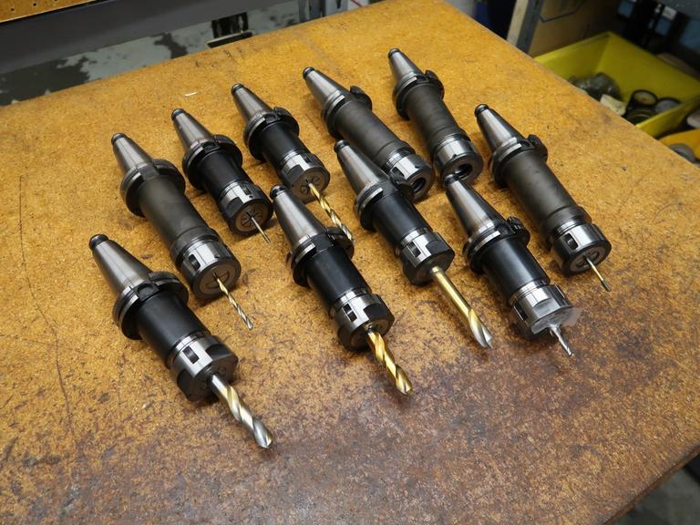 (10) Collet Style Cat 40 Tool Holders