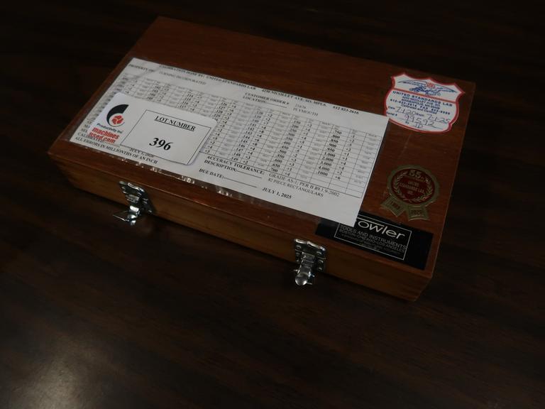 Machines Used Gage Block Set, Nearly Complete with Wooden Case