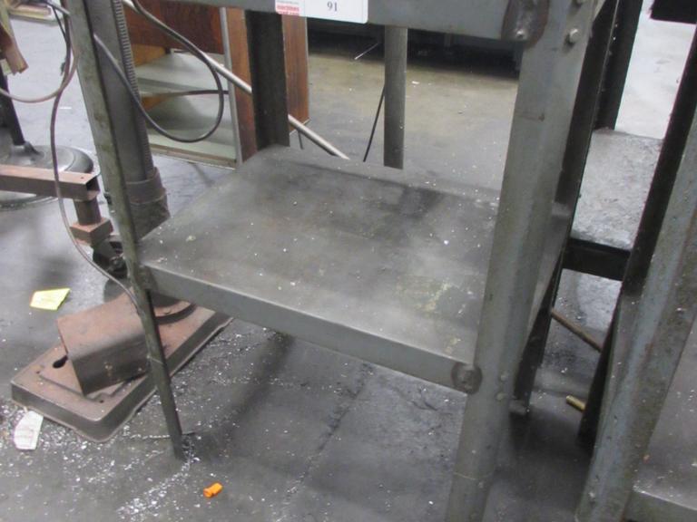 Steel Table with Lower Shelf