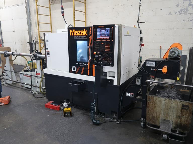 Mazak Quick Turn 100SG Turning Center with Bar Feeder, Parts Catcher, Chip Conveyor and More- NEW IN 2018