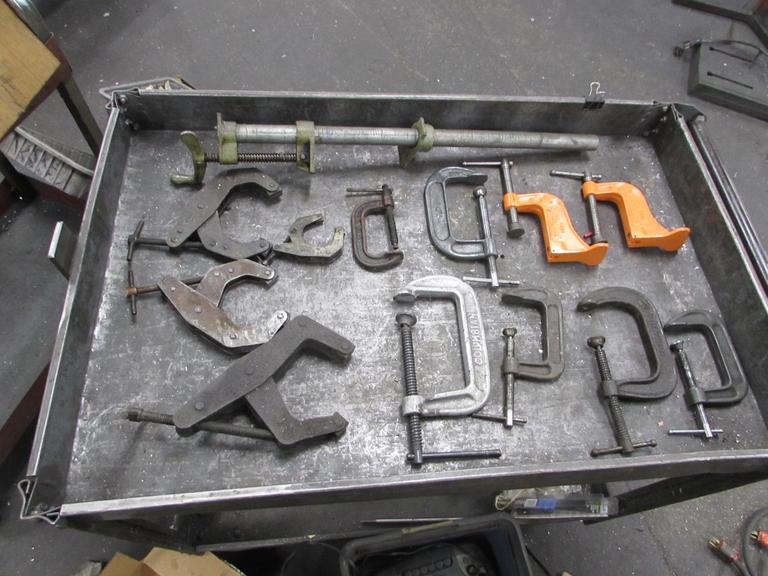 Clamps, Assorte: Kant-Twist, C-Clamps, Pipe Clamp, Table Clamps