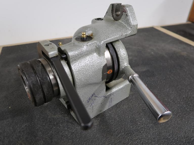 5C Collet Indexing Fixture.  Threaded Nose, Lever Closer, Vertical/Horizontal Mount