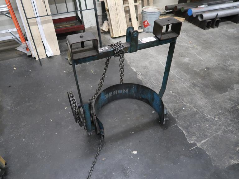 Morse 185A Drum Handling Forklift Attachment.  800lb Capacity