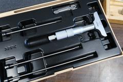 Assorted Micrometers: (1) Internal .2" to 1", (1) Internal .2" to 1.2', (1) Internal 1-2", (1) Mitutoyo 0-4" Depth Mic