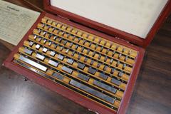 Gage Block Set, Complete, .050" to 4" With Wooden Case