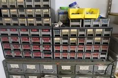 (3) Organizers with Contents of Fasteners, Bolts, Nuts, Dowels, Thread Chasers, etc