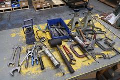 Machines Used | Hand Tools, Assorted: Wrenches, Hammer, Jack Stands ...