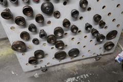 5C Collets, Over, (150) Pieces, Including Round, Hex, Internal, Step Chucks, Emergency, Serrated.