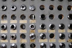 5C Collets, Over, (150) Pieces, Including Round, Hex, Internal, Step Chucks, Emergency, Serrated.