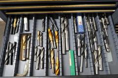 HUGE Lot of Perishable Tooling With Cabinets.  ORGANIZED & LABELED.  MOSTLY NEW