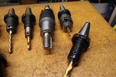 End Mill Style Cat 40 Tool Holders, (10)