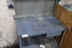 Metal Bench with Back Board