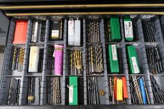 HUGE Lot of Perishable Tooling With Cabinets.  ORGANIZED & LABELED.  MOSTLY NEW