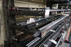 Cantilever Style Stock Rack with Material.  Aluminum and Steel,  Variety of Sizes & Lengths, 