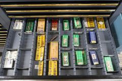 HUGE Lot of Perishable Tooling With Cabinets.  ORGANIZED & LABELED.  MOSTLY NEW