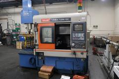 Mazak QuickTurn 12C CNC Lathe with Gantry Loader and Work Stocker